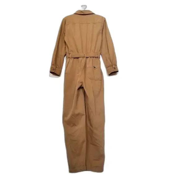 NWT Reformation Kendall Boiler Suit Coverall Utility Jumpsuit Desert Workwear 8